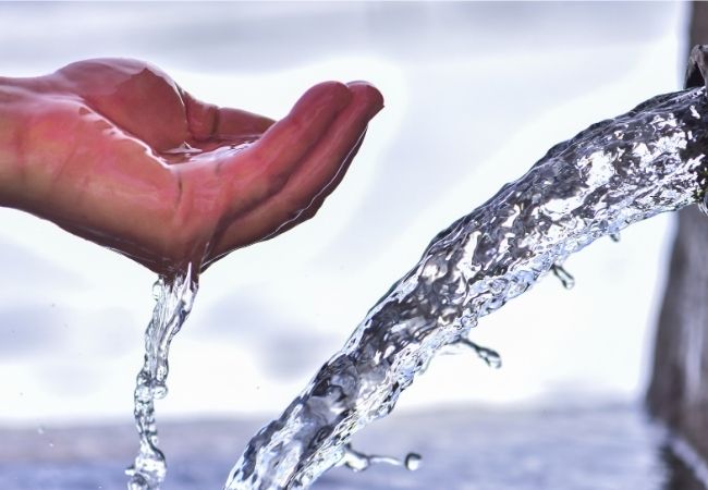 drinking water
